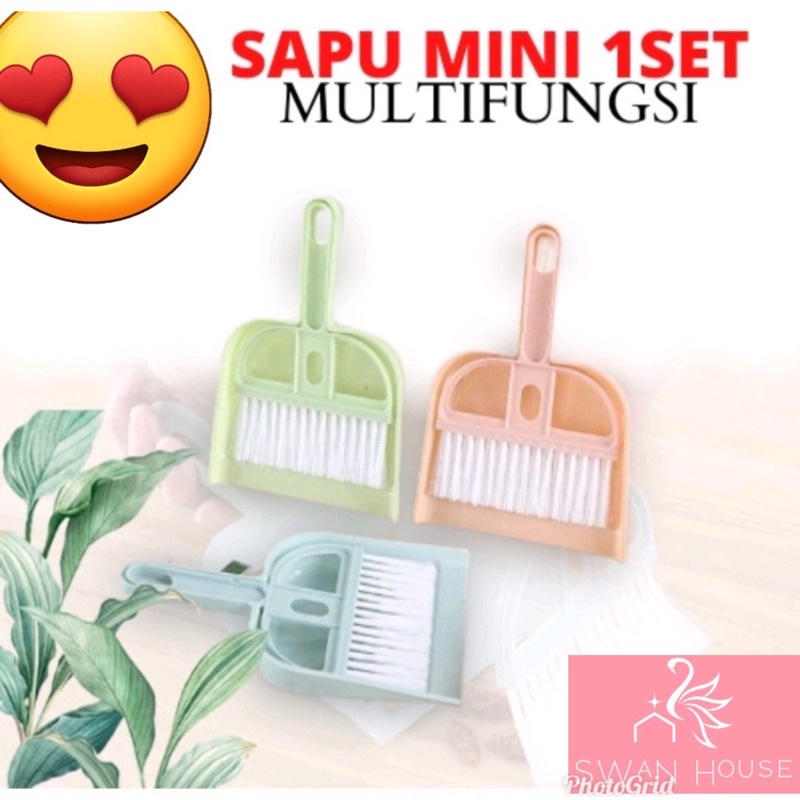 Jual Sapu Pengki Set Mini Kecil Mobil Serbaguna Multifungsi Dustpan