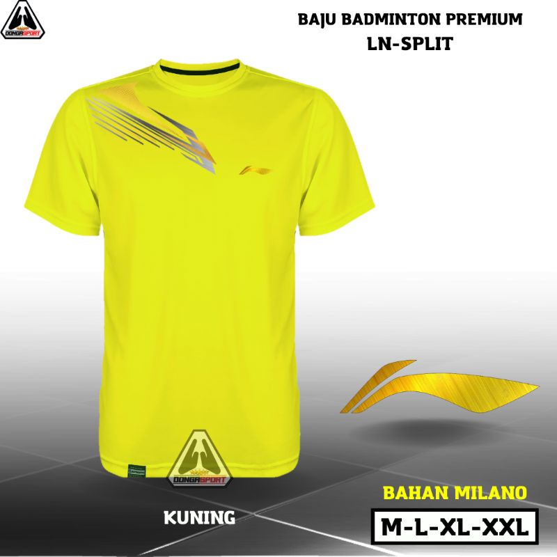 Jual Bpl Ln Split Baju Badminton Premium Dewasa Kaos Badminton Jersey Bulutangkis Sablon Dtf