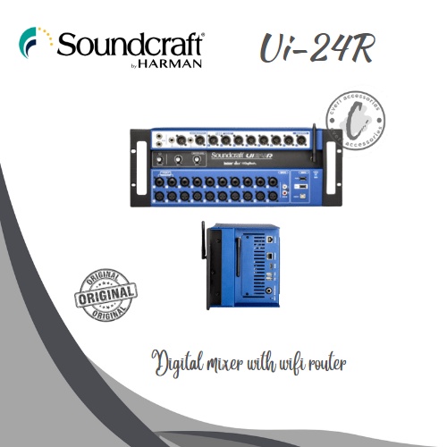 Jual SOUNDCRAFT UI24R Digital Mixer With WIFI Router Original Ui24R