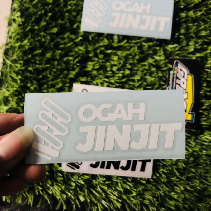 Jual Stiker OGAH JINJIT sticker cutting | Shopee Indonesia