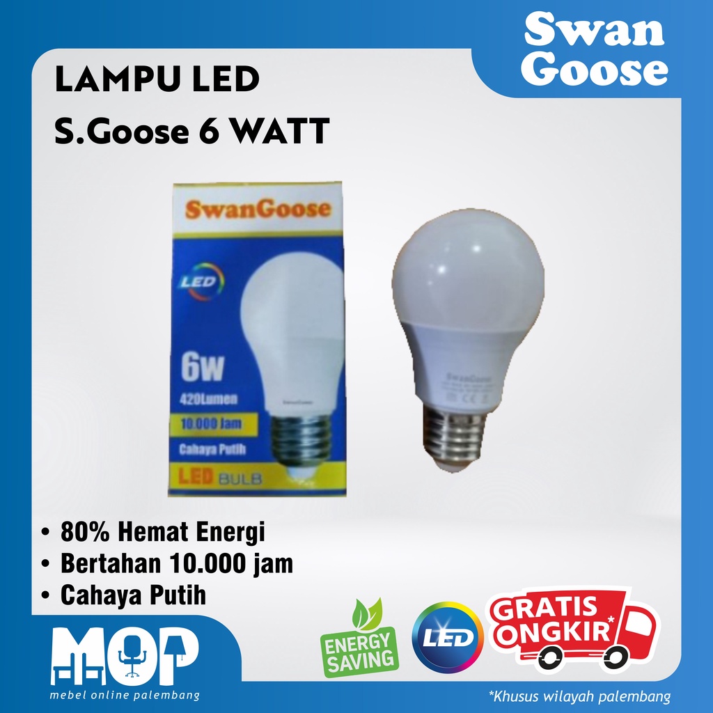 Jual Lampu Led Putih Swan Goose Watt Shopee Indonesia