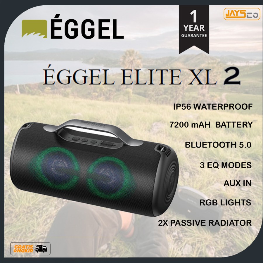 Jual Eggel Elite XL Waterproof Portable Bluetooth Speaker Stereo