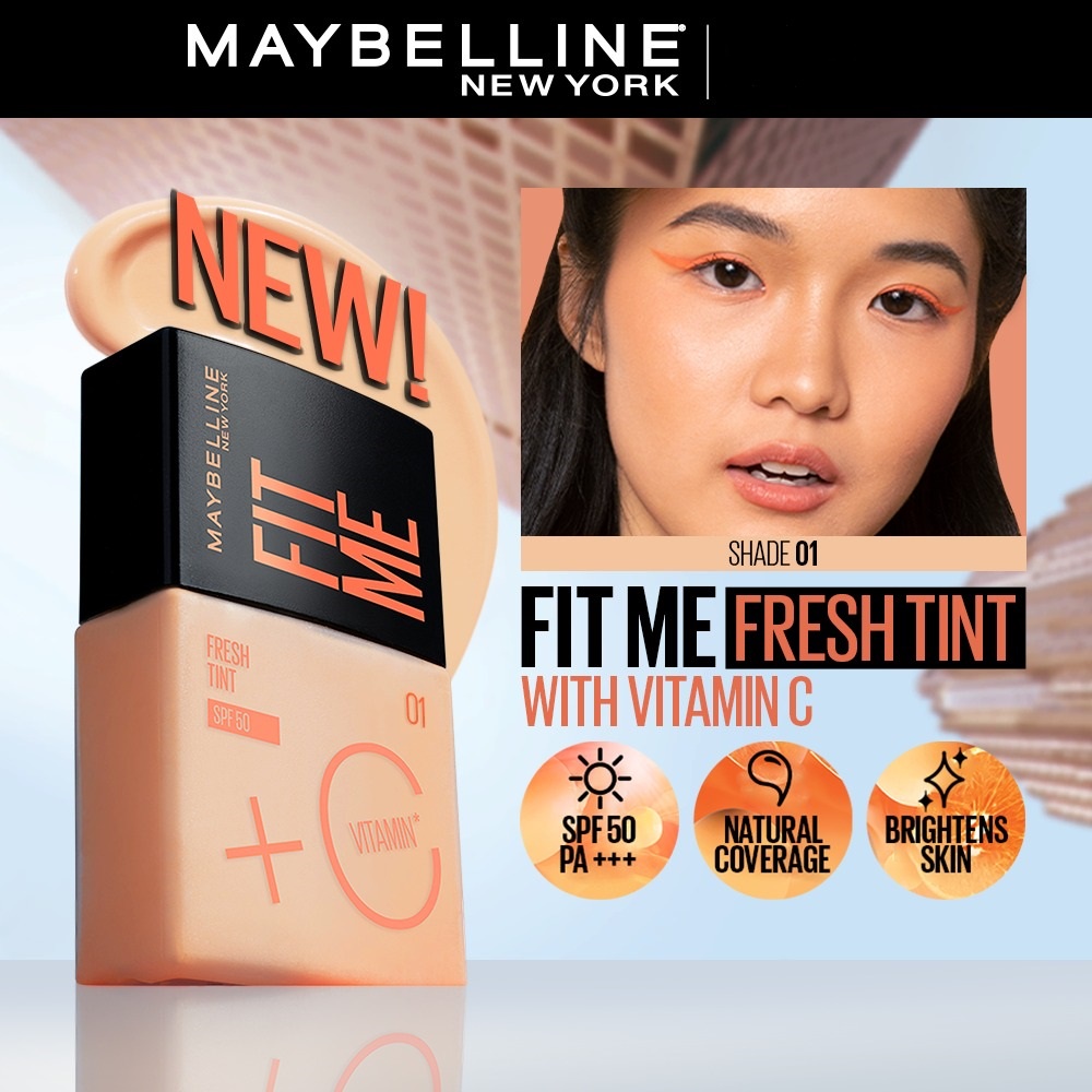 Jual Maybelline Fit Me Fresh Tint Foundation Tint With Vitamin C And
