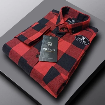 Kemeja Flanel Impor Lengan Panjang Pria Wanita Premium Distro HOT PRODUK