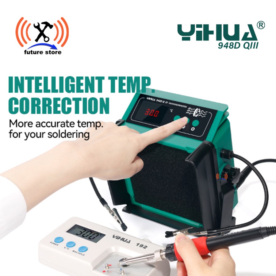 Jual YIHUA 948D QIII Kipas Penghisap Asap Solder Double Filter Penjepit ...