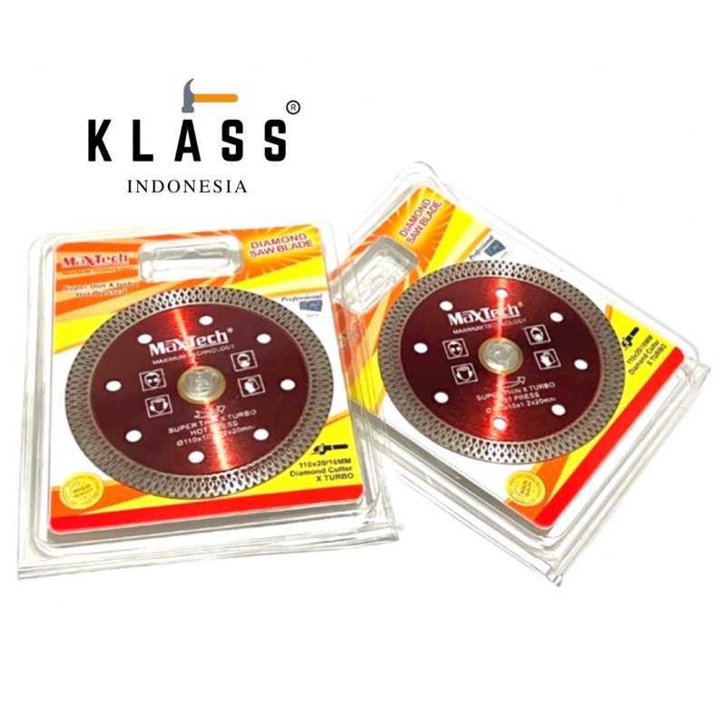 Jual Diamond Wheel Potong Keramik Turbo 4” Maxtech Merah Mata Pisau ...