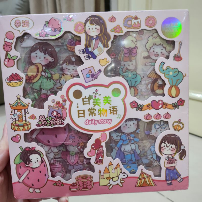 Jual 100 Sheet Lembar Sticker Deco Cute Stiker Lucu Per Lembar