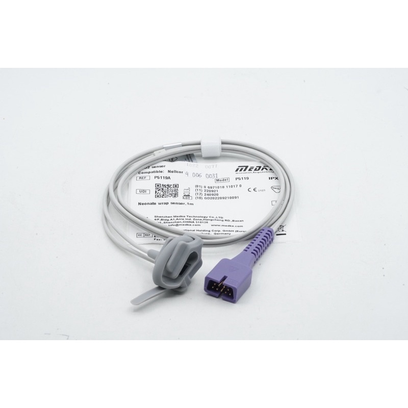 Jual Medke Nellcor Kabel SPO2 Neonate Wrap Sensor Cable 9 Pin 1 meter ...