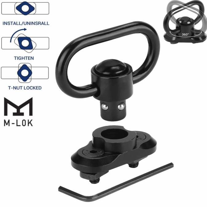 Jual Tali sandang sling mount rail swivel picatinny qd mlock Shopee