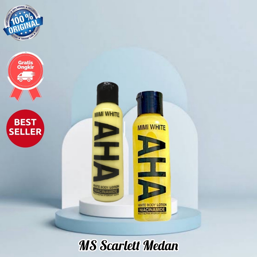 Jual MIMI WHITE AHA White Body LOTION Niacinamide 100ml Bpom MS