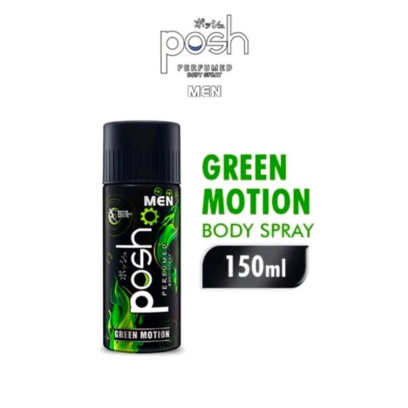 Jual PARFUM PRIA BODY COLOGNE FOR MAN BODY SPRAY POSH MEN GREEN MOTION