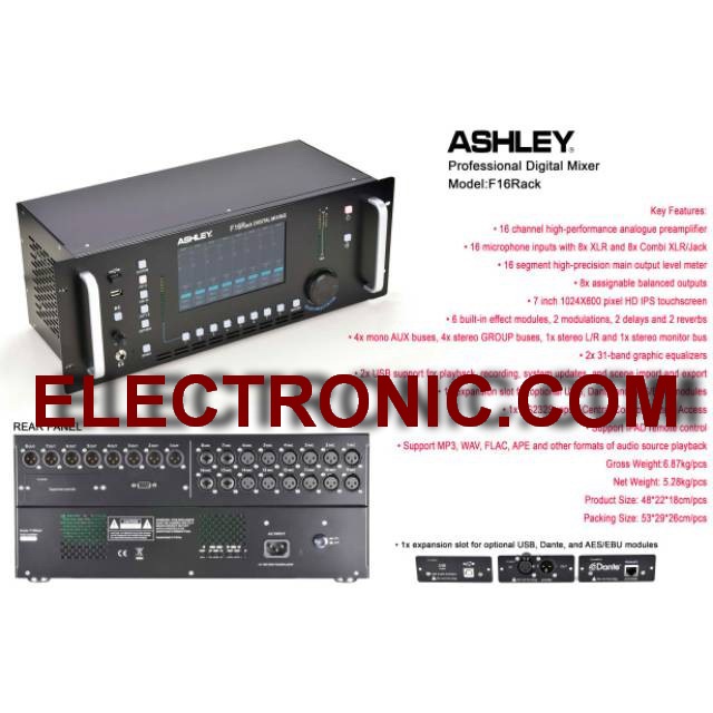 Jual mixer digital ashley f16 rack f 16 rack original garansi 1 tahun