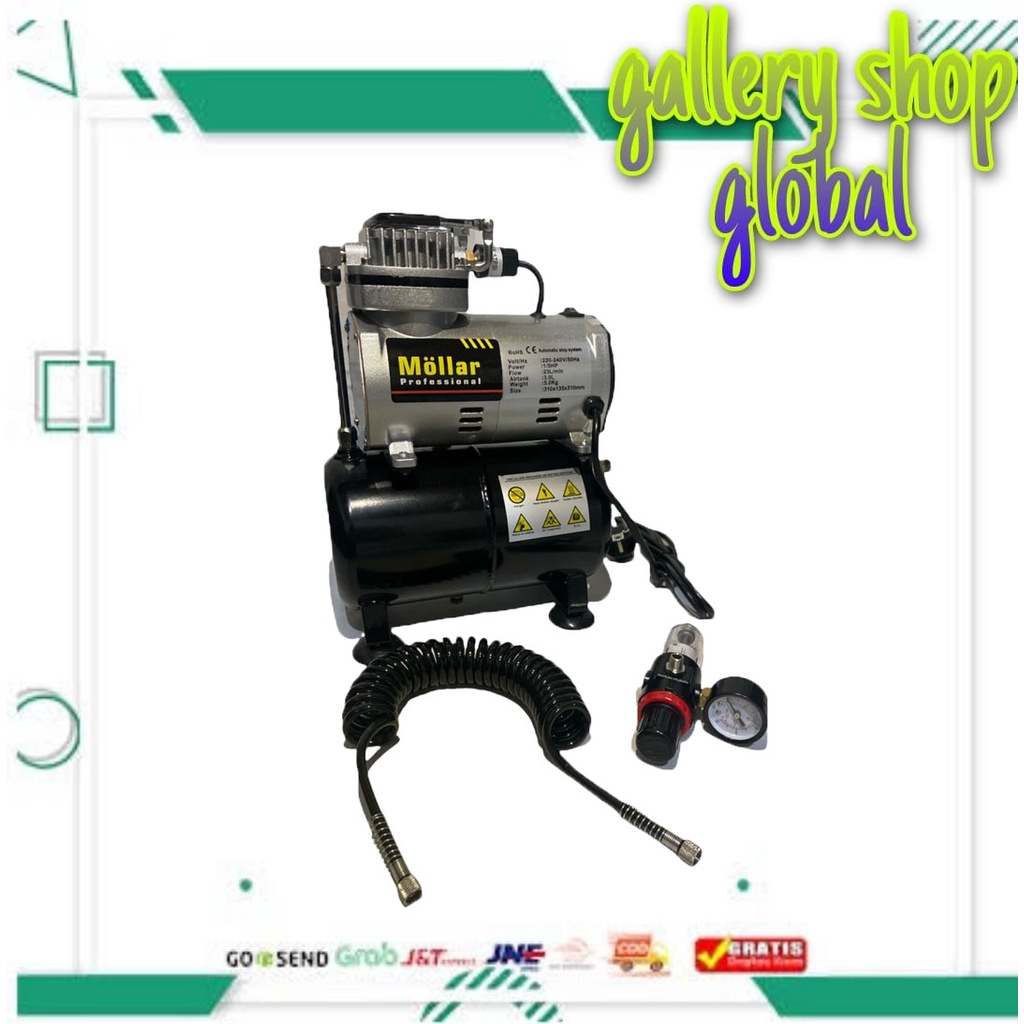 Jual Kompresor Mini Compressor Oil-Less Tangki 3 Liter 150 Watt Merk ...