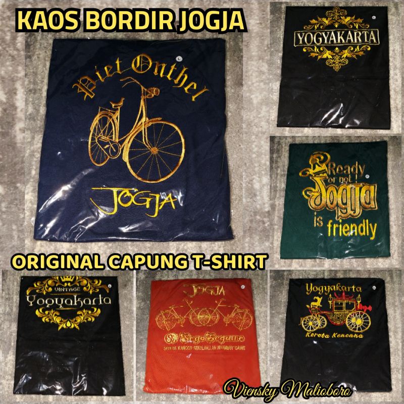 Jual Kaos Jogja Bordir Kaos Jogja Bordir Katun Original Merk Capung Kaos Jogja Shopee Indonesia