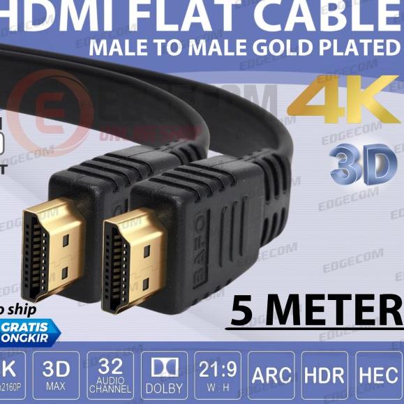 Jual Kabel Hdmi Flat Meter Bafo Shopee Indonesia