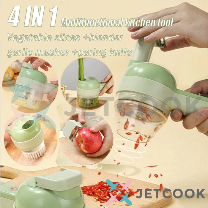 Jual JetCook Blender Portable Multifungsi USB Alat Potong Sayur Bumbu ...