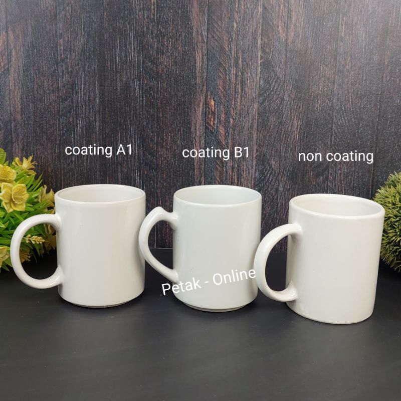 Jual Gelas Mug Putih Mug Keramik Mug Coating Shopee Indonesia 2800