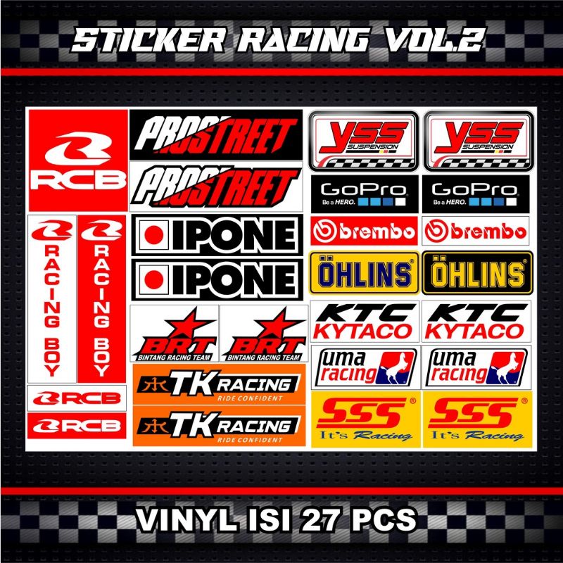 Jual Sticker Racing Pack | Shopee Indonesia