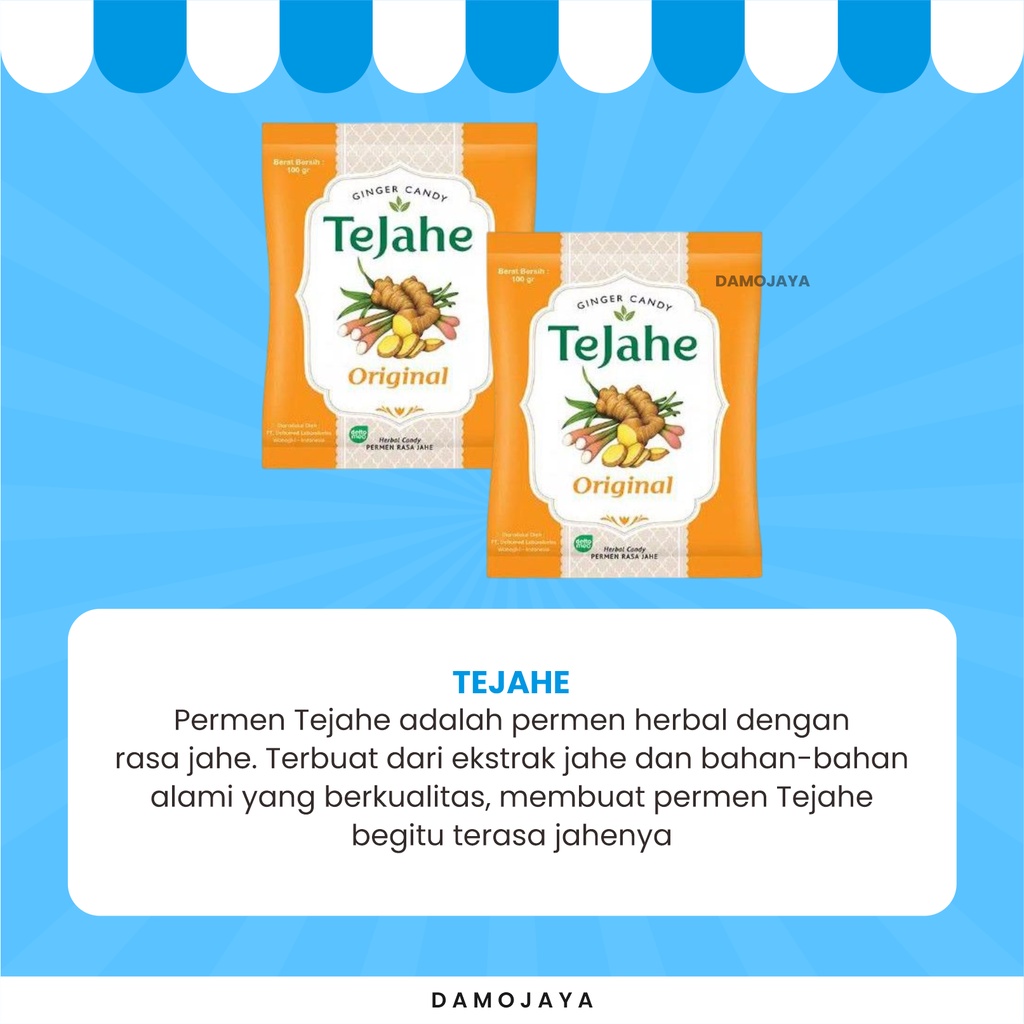 Jual Makanan Ringan Cemilan Manis Ginger Candy Tejahe Sekoteng Permen ...