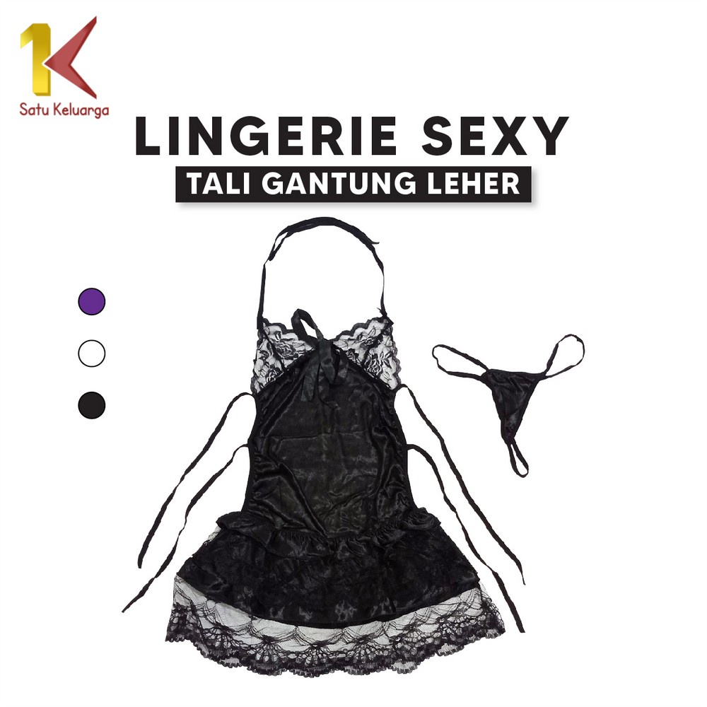 Jual Satukeluarga Surabaya Lingerie Sexy Motif Renda Trasnparan Wanita