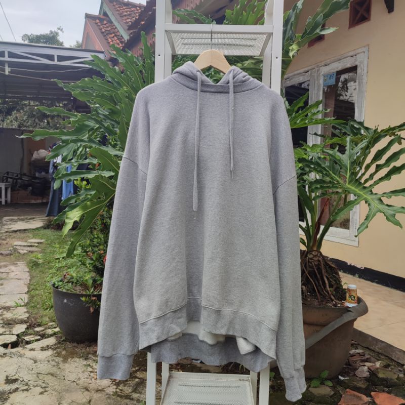 Jual HOODIE BASIC ABU PREMIUM OVERSIZE (LENGAN BALON) | Shopee Indonesia