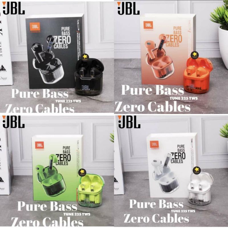 Jbl pure bass best sale zero cables tune 225