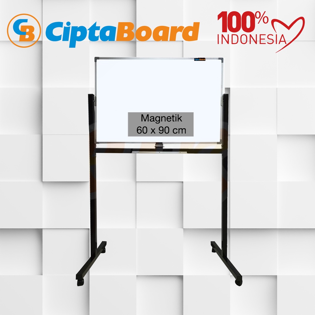 Jual Papan Tulis Whiteboard Standing Magnet Single Face Cipta 60 X 90cm Shopee 1416