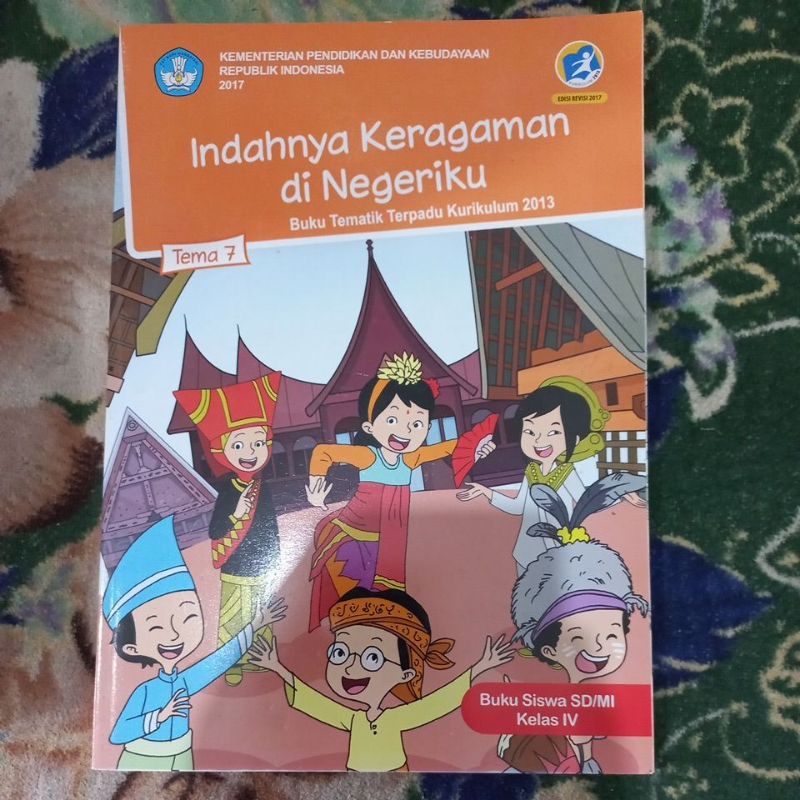 Jual Original Buku Tematik Terpadu Kelas 4 Sd Tema 7 Indahnya Keragaman