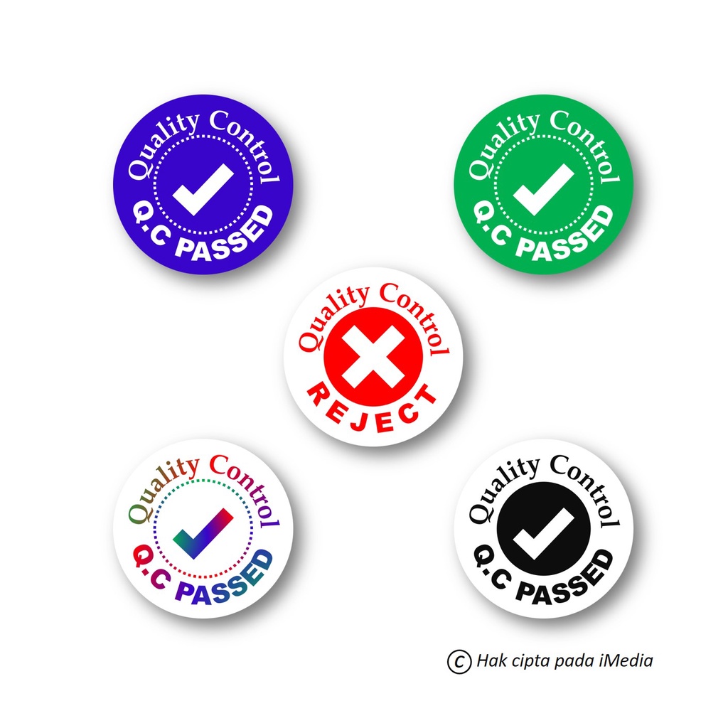 Jual STIKER QC PASSED STICKER QUALITY CONTROL STIKER QC STICKER