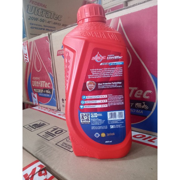 Jual Neo OLI FEDERAL ULTRATEC 4T 20W-50W 0.8L/800ML | Shopee Indonesia