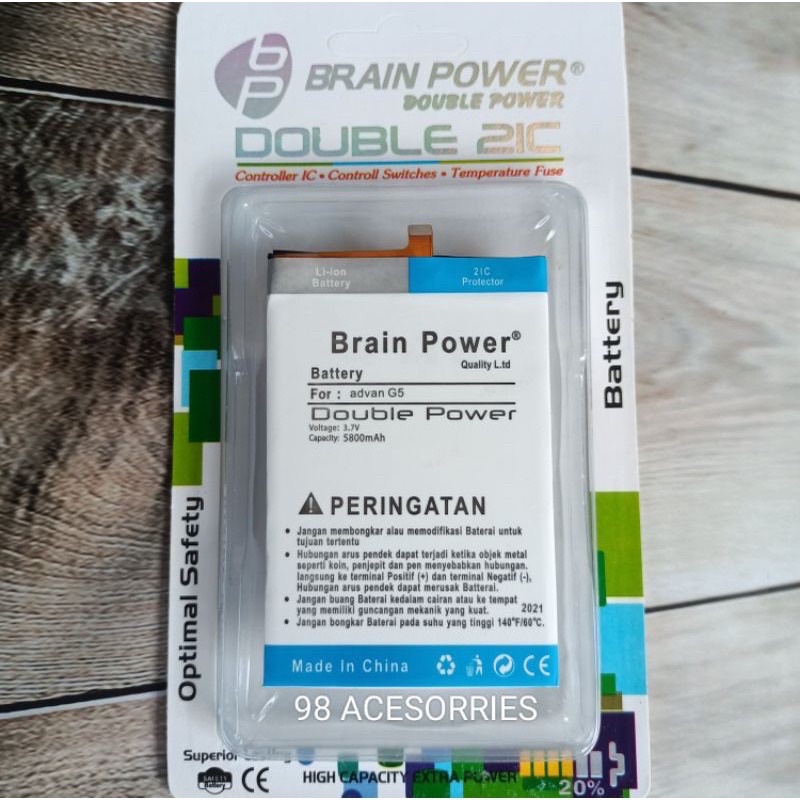 Jual Baterai Double Power Brain Power Advan G5 Battery Hp Batrai