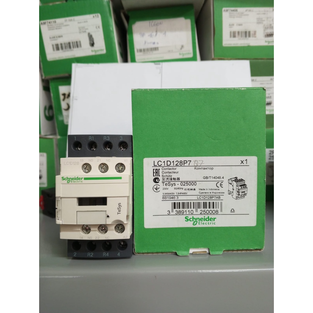 専用　10個 黒 LC1D128GL DC コンタクタ 25A 125V 2NO+2NC 黒 LC1D128D7 AC