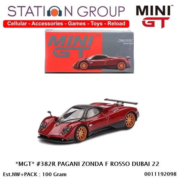 Jual MINI GT #382R PAGANI ZONDA F ROSSO DUBAI 22 - DIECAST
