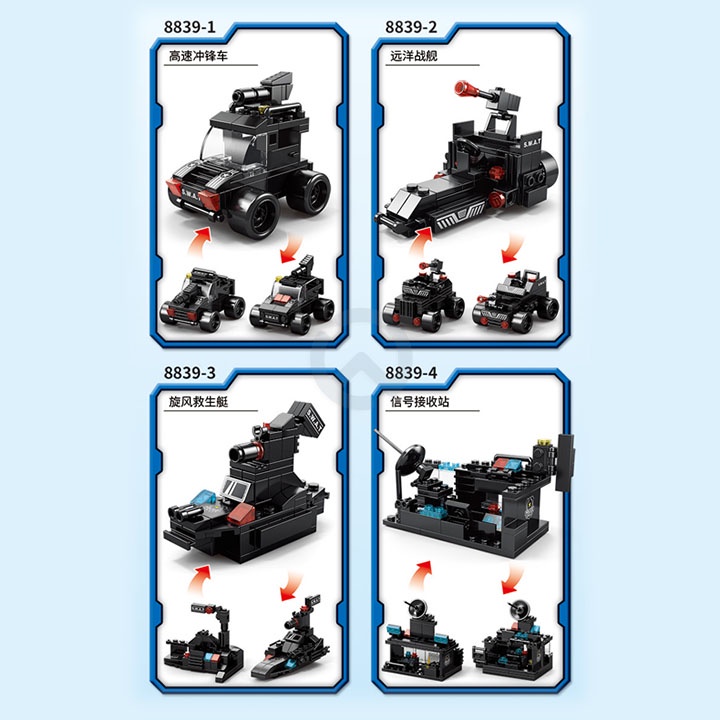 Jual 1 Pc Mainan Bricks/Balok City SWAT Bentuk Mobil/Robot/Pesawat 27 ...