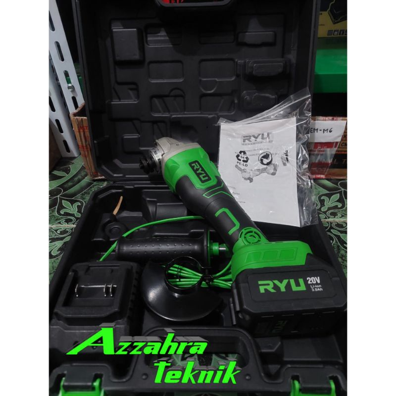 Jual Mesin Gerinda Cordless Grinder Tangan Ryu Rcg V Brushless