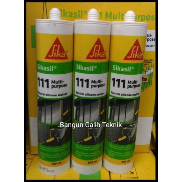 Jual Sikasil 111 Silicone Sealant Clear Shopee Indonesia