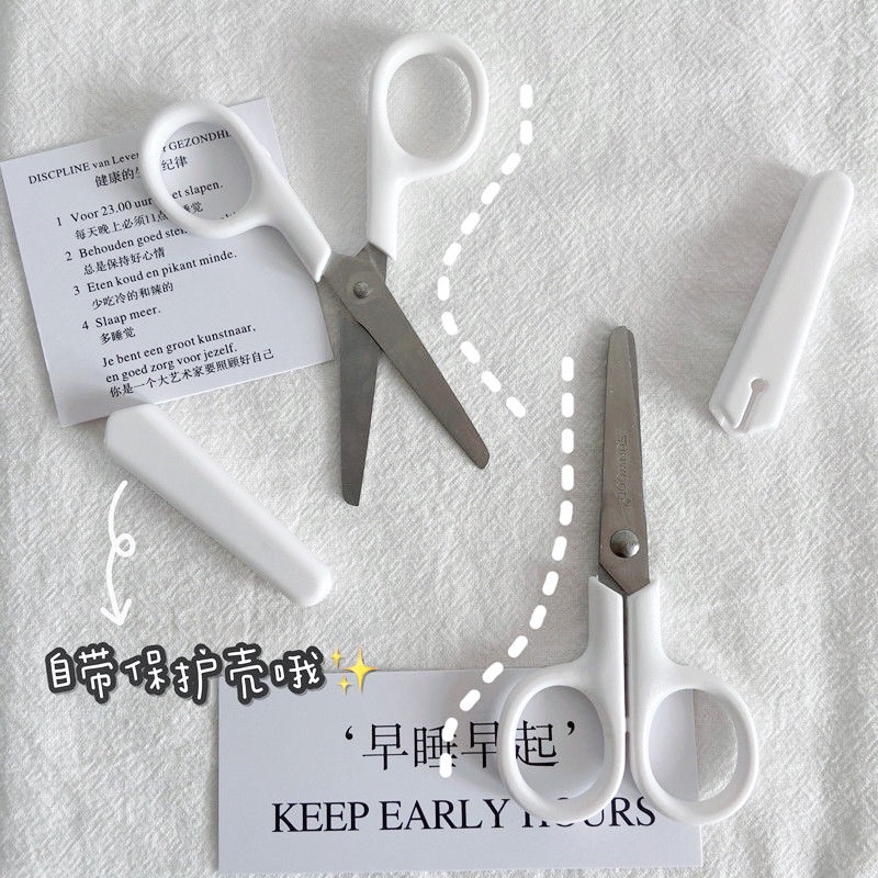 Jual Sunwood Student Scissors with Cover / Gunting Aesthetic | Shopee ...