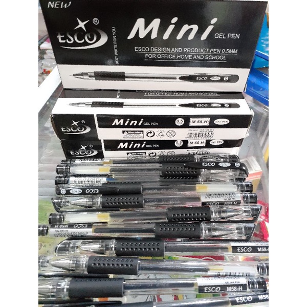 Jual Pulpen Esco Mini Gel Mm Pak Pcs Alat Tulis Perlengkapan