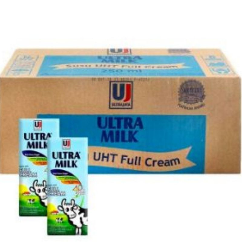 Jual Susu Uht Ultra Milk 1dus 200ml 250ml All Varian Fullcream