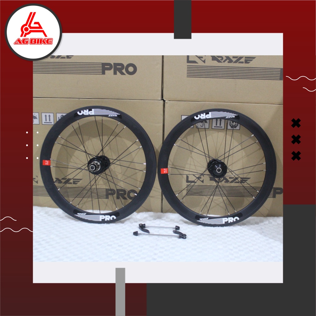 Jual Velg rims wheelset sepeda lipat raze pro 20 x 1 3/8 20+ 451 22inch ...