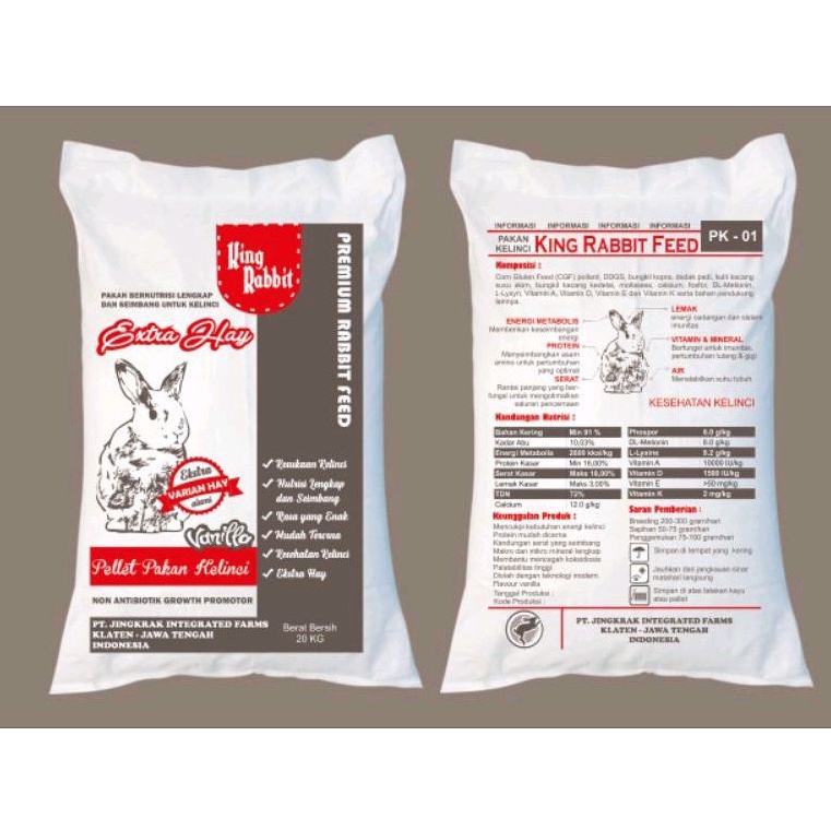 Jual Pelet Kelinci KING RABBIT Pakan Murah Berkualitas | Shopee Indonesia