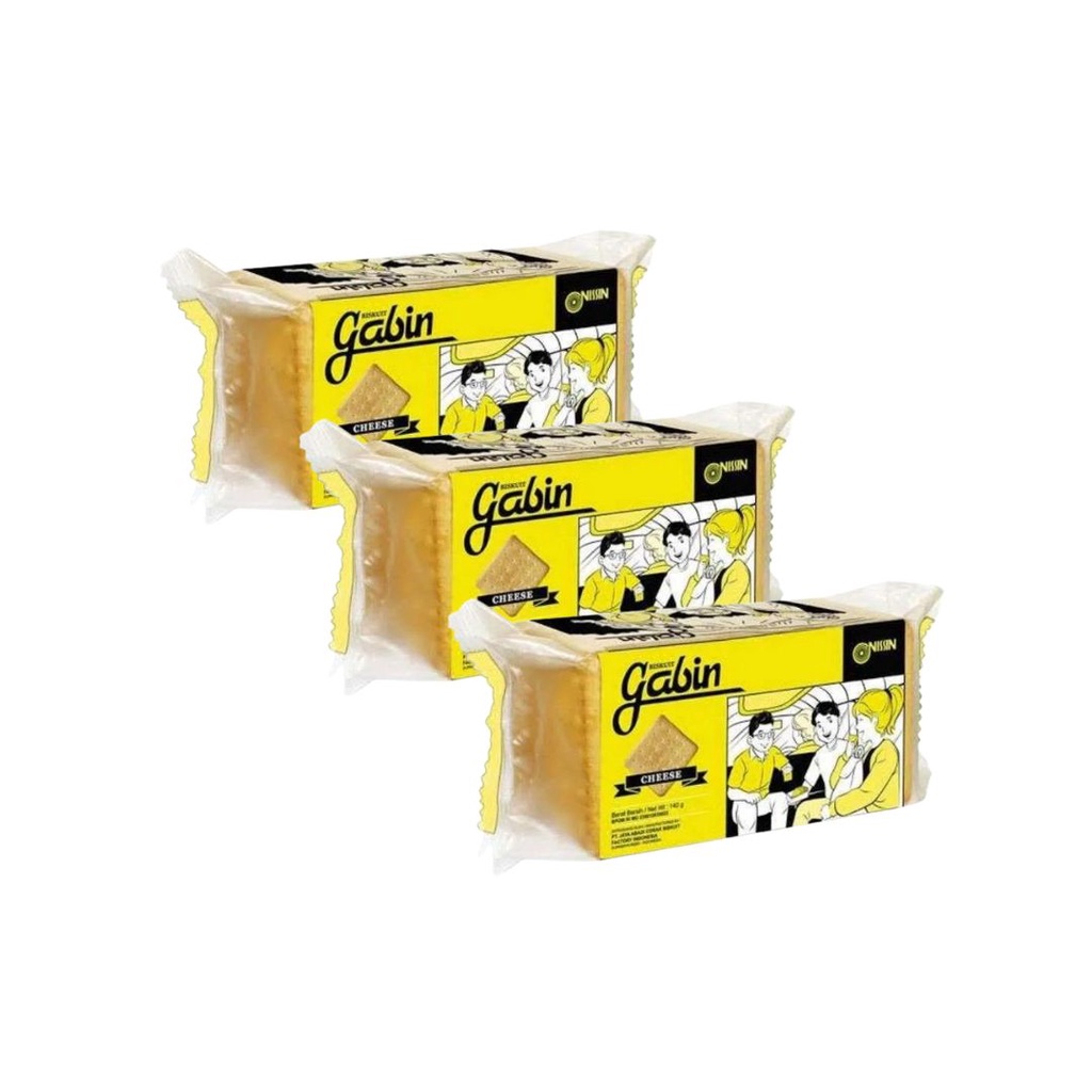 Jual Nissin Gabin Biskuit Keju 3 x 140 gr | Shopee Indonesia