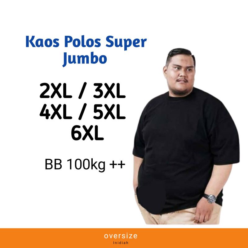 Jual Kaos Polos Jumbo Big Size Kaos Polos Bigsize Kaos Polos Pria Jumbo Xxl Xxxl Xxxxl Xl Xl