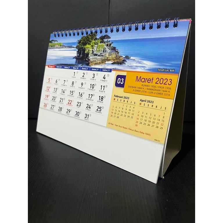 Jual Kalender Meja / Kalender Duduk Motif Pemandangan Alam Indonesia ...