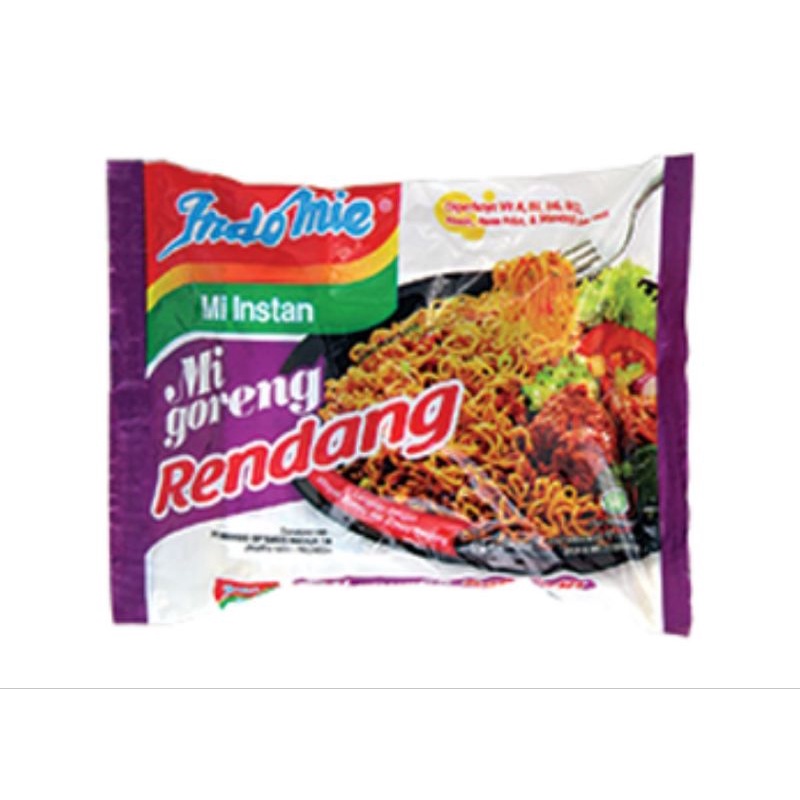 Jual ( SATUAN ) INDOMIE MIE GORENG RENDANG 91gr isi 1( SATU ) PCS ...