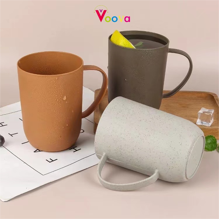 Jual VOOVA Cup Serat Pinus/Dengan Cangkir Pegangan/Glasses Air/Mug Teh ...