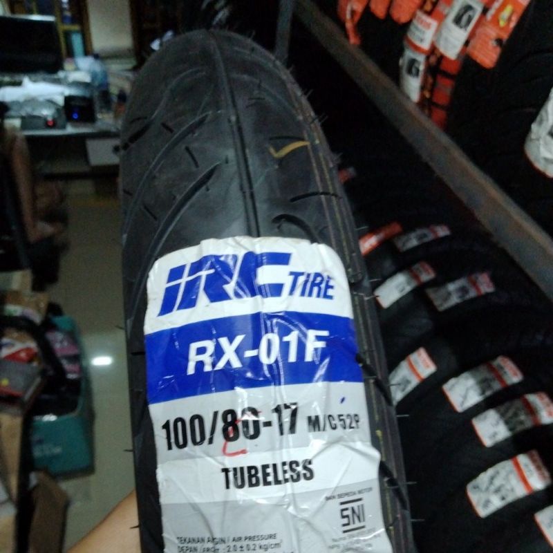 Jual Ban Luar Tubles IRC Ring 17 100 80 RX01F Ban Motor IRC Tire 100/80 ...