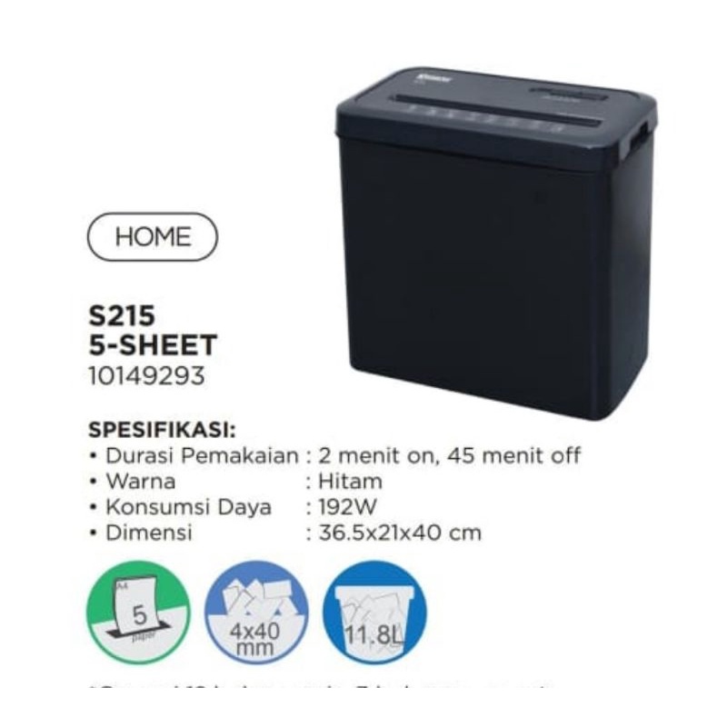 Jual Krisbow Paper Shredder Mesin Penghancur Kertas S215 | Shopee Indonesia