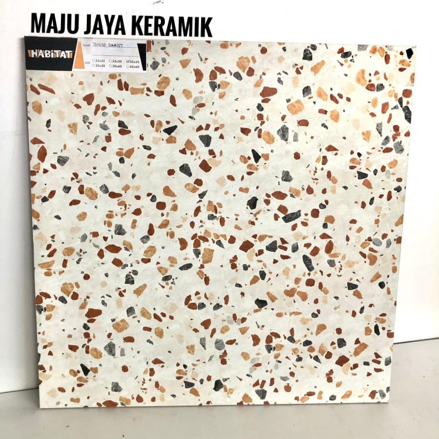 Jual Keramik Lantai 50x50 kamar mandi taman teras Motif Teraso terasso