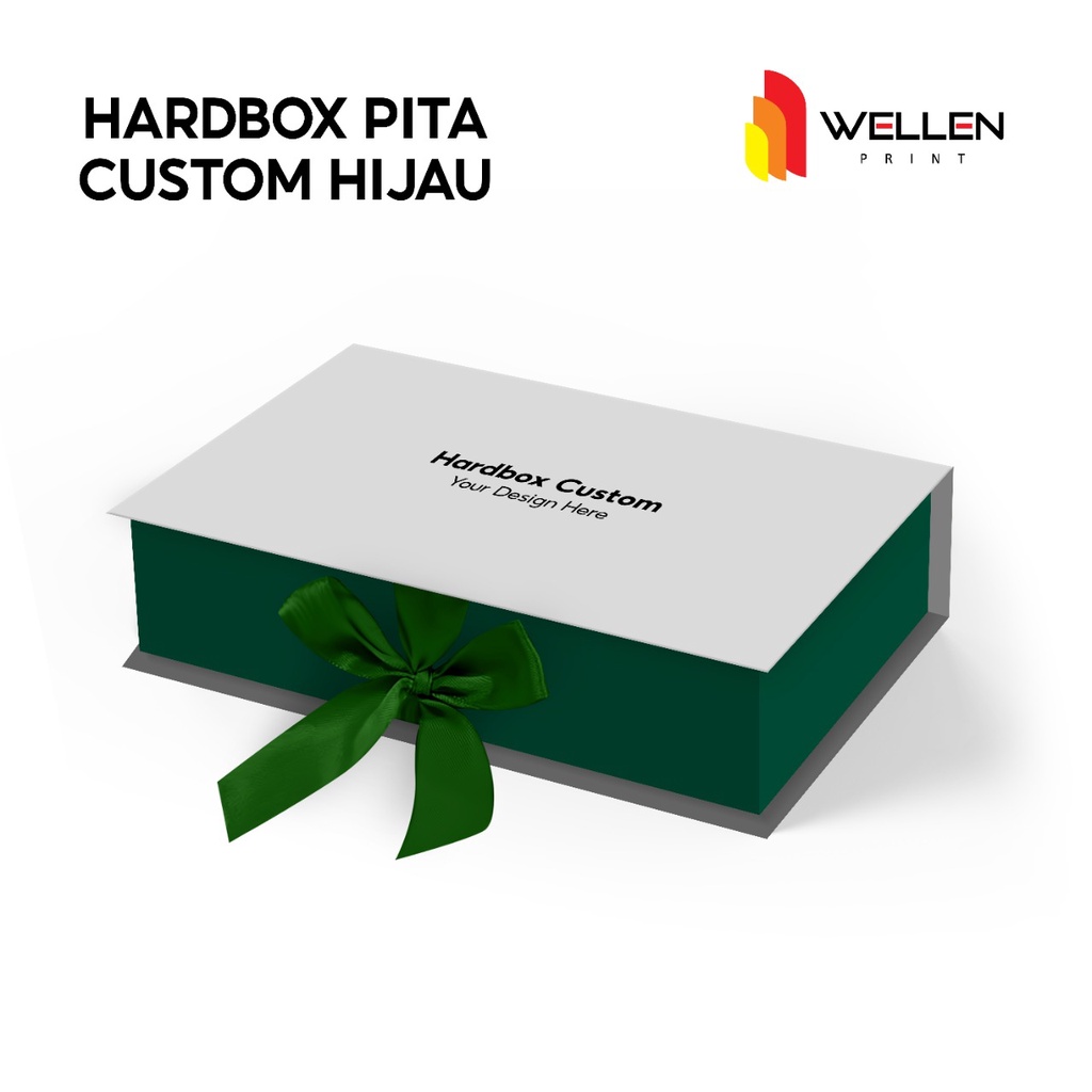 Jual Wellen Print Hardbox Natal Pita Print Custom Packaging Kotak